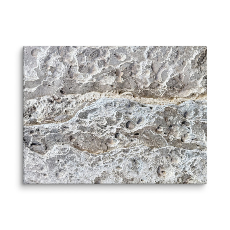 Eroded fossil limestone at Lighthouse Point, Eleuthera, Bahamas — canvas print