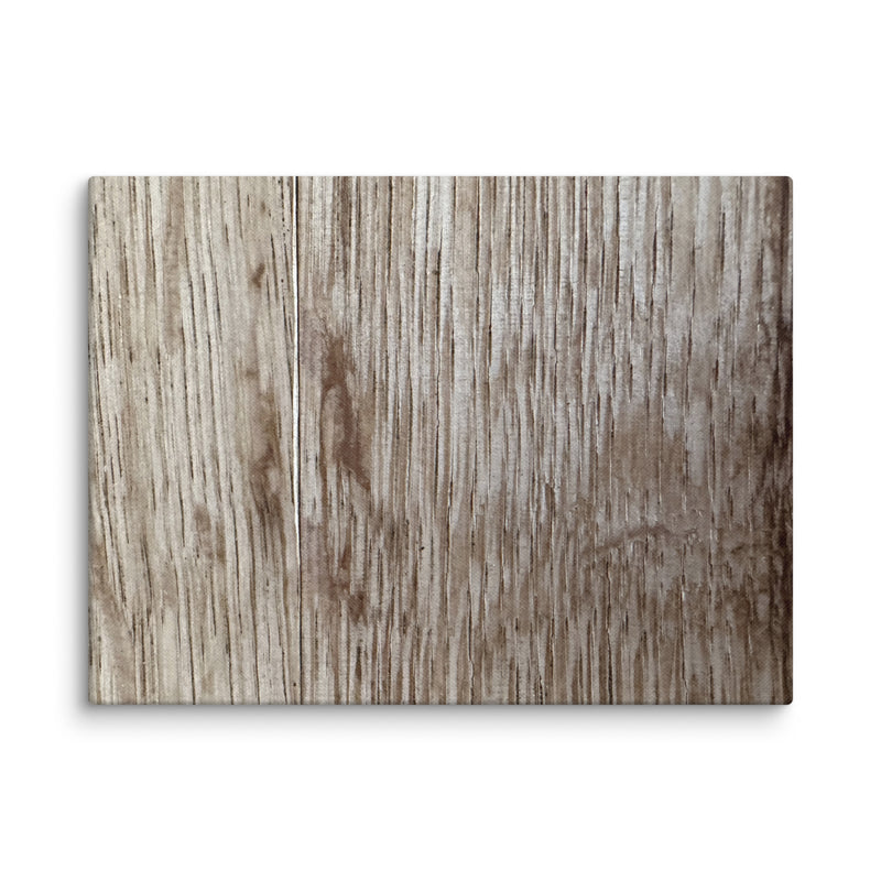 Sun-bleached weathered wood grain at Chateau de Cremate, Nice, France — canvas print