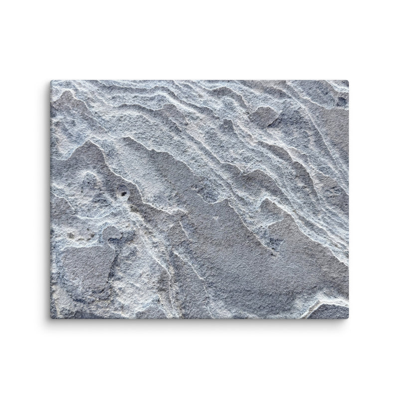 Wind-sculpted limestone at Lighthouse Point, Eleuthera, Bahamas — canvas print